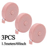3PCS  Round-Pink